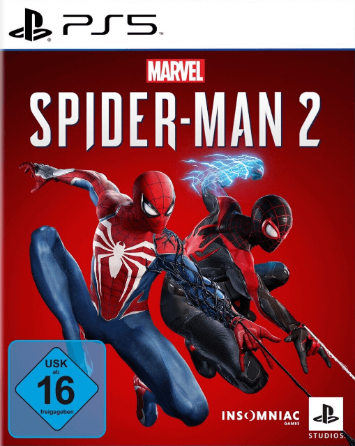 Marvel Spider-Man 2 box art for Playstation 5